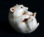Bear Palm Charm Ivory
