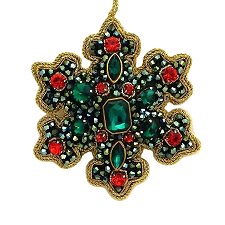 Zardozi Snowflake ornaments