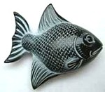 Black Fish Palm Charm