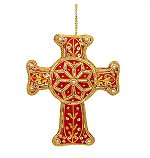 Red and Gold Cross - Crafted in