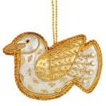 Gold and White Bird