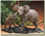 Elephant Cow and Calf
