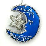 Star and Moon in Blue