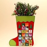 Floral Stocking Advent Calendar