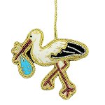 New Baby Stork with Blue Boy