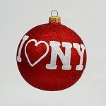 I Love New York White on Red