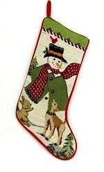 Snowman with Deer