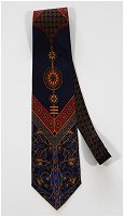 Balanced Vintage Tie in Blue, Red