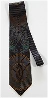 Shades of Gray and Teal Vintage Tie