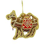 Ornate Camel Wih Red Blanket